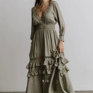 Baltic Born Pipa Ruffle Maxi Dress